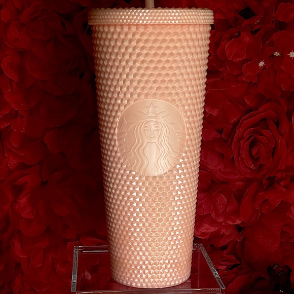 Starbucks Accessories - NWT💕Starbucks Summer 2024 Pink Pearl Bling Studded Venti Tumbler